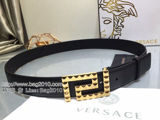 VERSVE高端男士皮帶 範思哲Versace美杜莎頭像搭扣腰帶  jjp2139